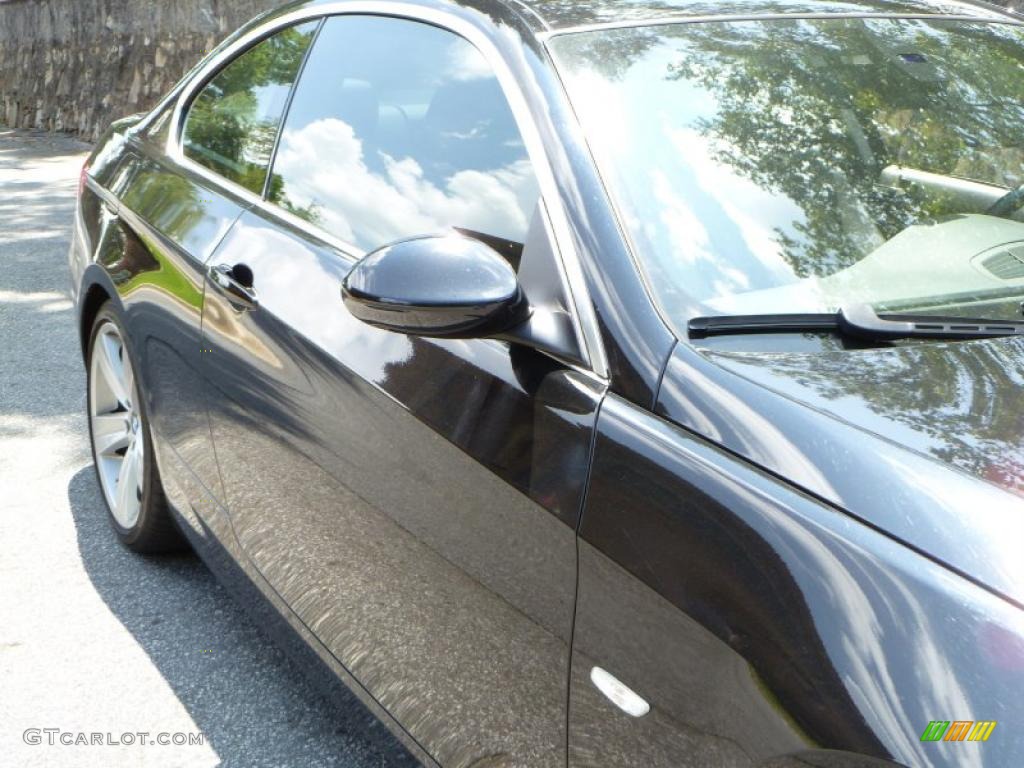 2007 3 Series 335i Coupe - Jet Black / Black photo #13