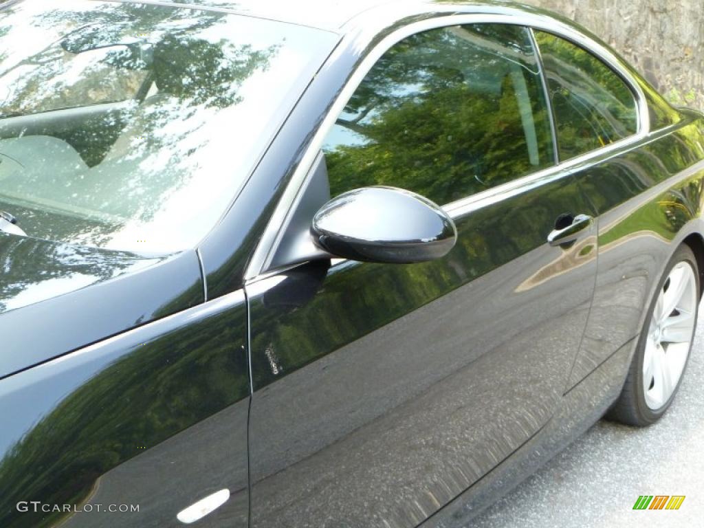 2007 3 Series 335i Coupe - Jet Black / Black photo #14