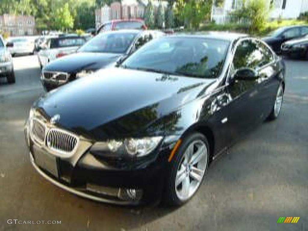 2007 3 Series 335i Coupe - Jet Black / Black photo #33