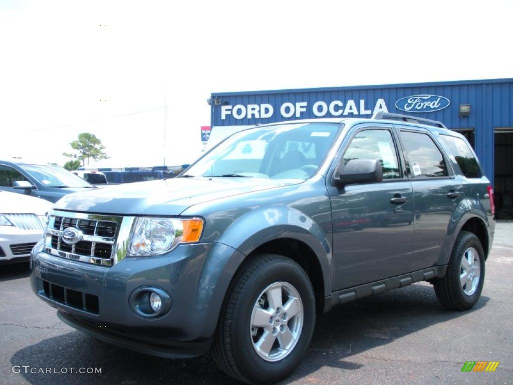 2010 Escape XLT V6 - Steel Blue Metallic / Stone photo #1