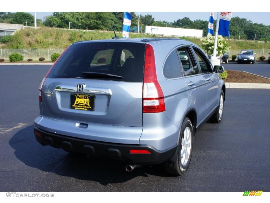 2009 CR-V EX-L 4WD - Glacier Blue Metallic / Gray photo #7