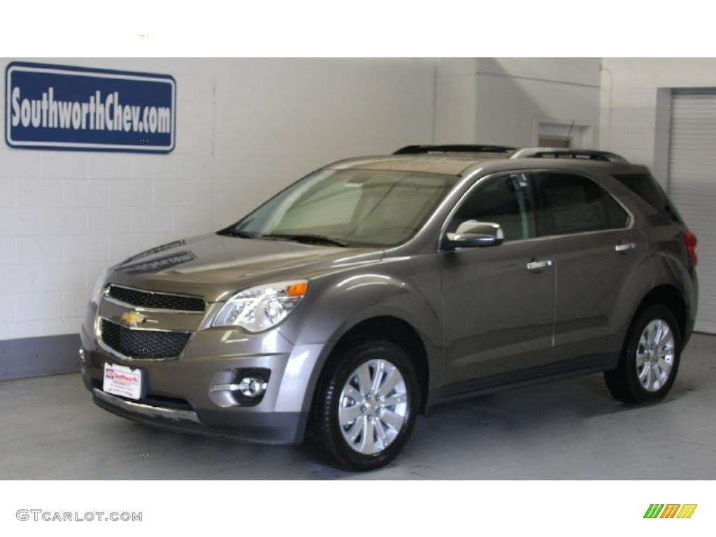 2010 Equinox LT - Mocha Steel Metallic / Jet Black/Brownstone photo #1