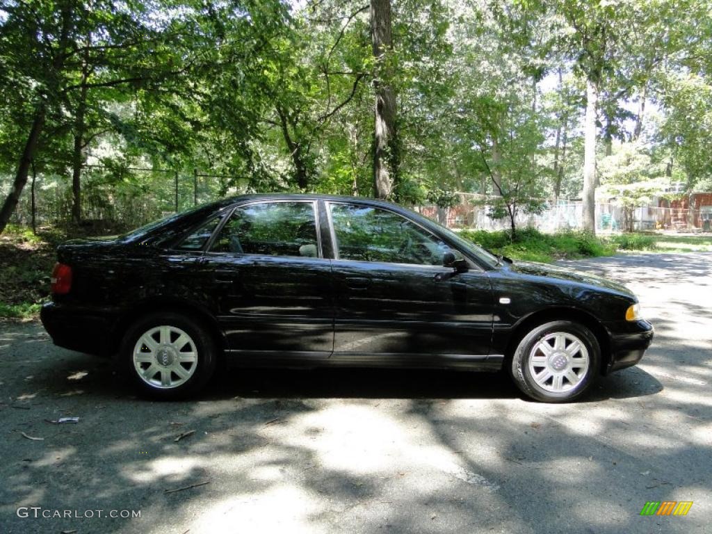 2000 A4 1.8T Sedan - Brilliant Black / Opal Gray photo #3