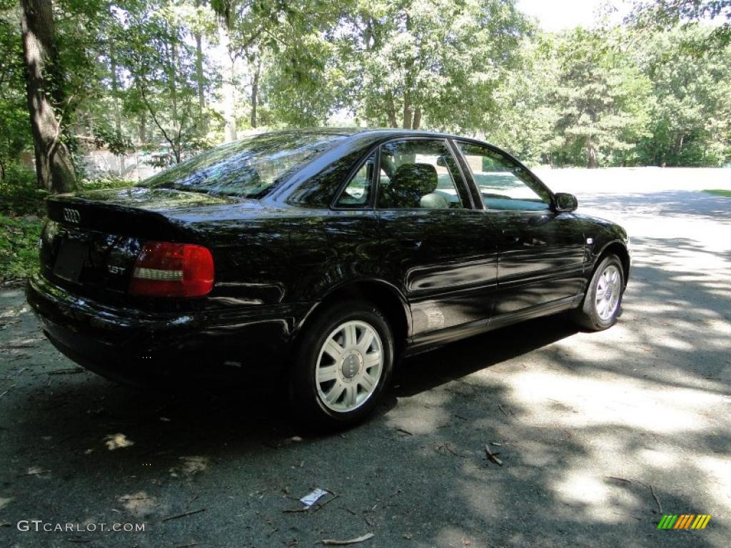 2000 A4 1.8T Sedan - Brilliant Black / Opal Gray photo #11