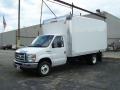 2010 Oxford White Ford E Series Cutaway E350 Commercial Moving Van  photo #3