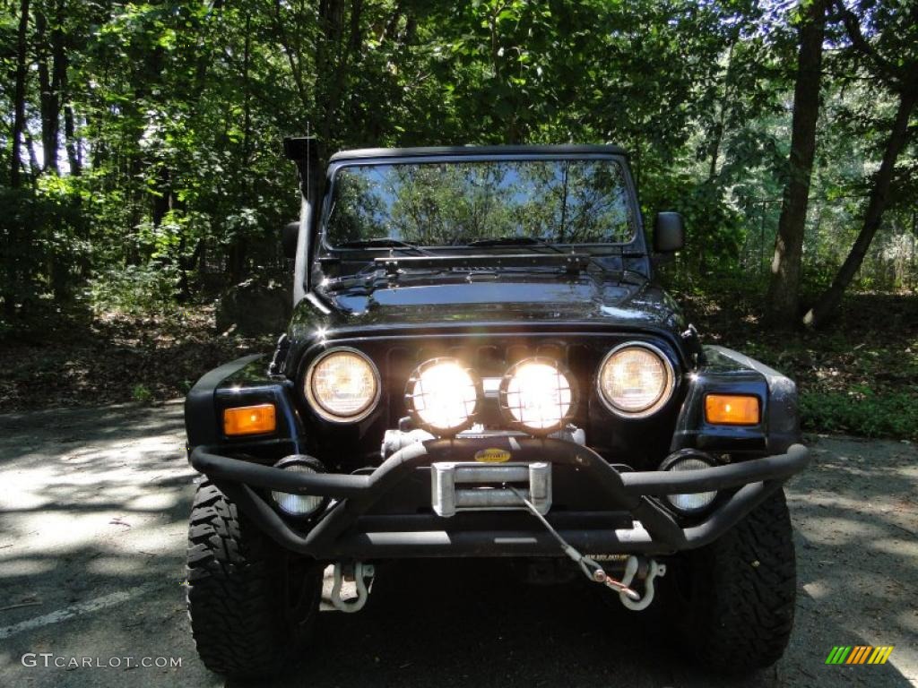 2004 Wrangler Rubicon 4x4 - Black / Dark Slate Gray photo #2