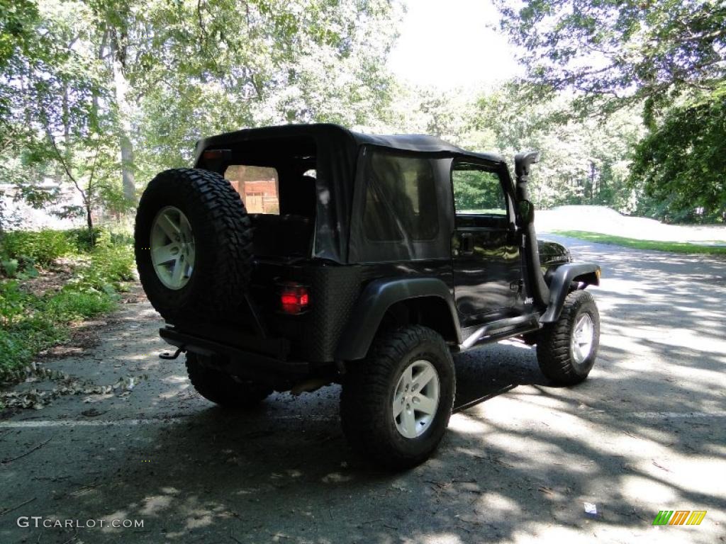 2004 Wrangler Rubicon 4x4 - Black / Dark Slate Gray photo #5