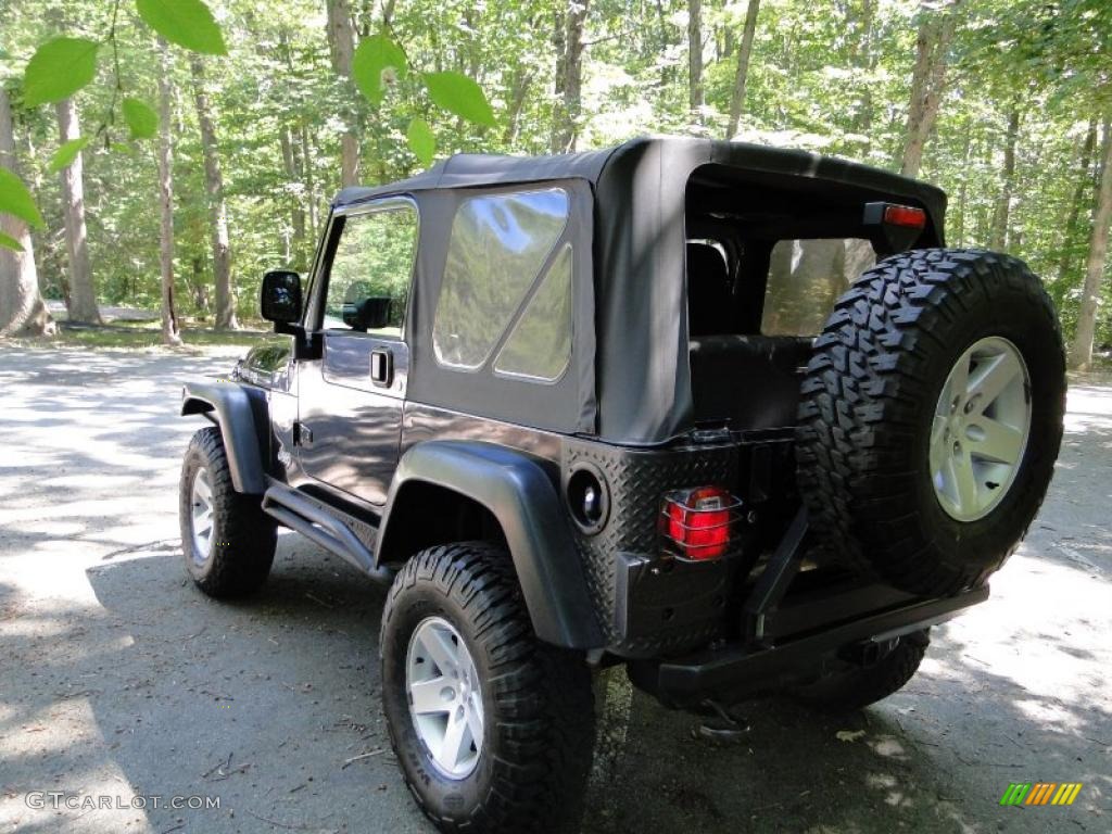2004 Wrangler Rubicon 4x4 - Black / Dark Slate Gray photo #6