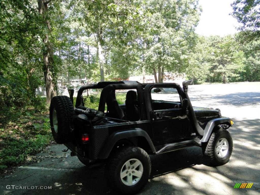 2004 Wrangler Rubicon 4x4 - Black / Dark Slate Gray photo #9
