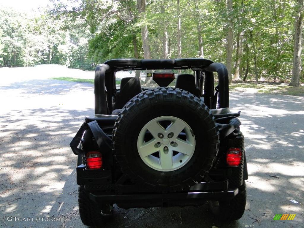 2004 Wrangler Rubicon 4x4 - Black / Dark Slate Gray photo #11