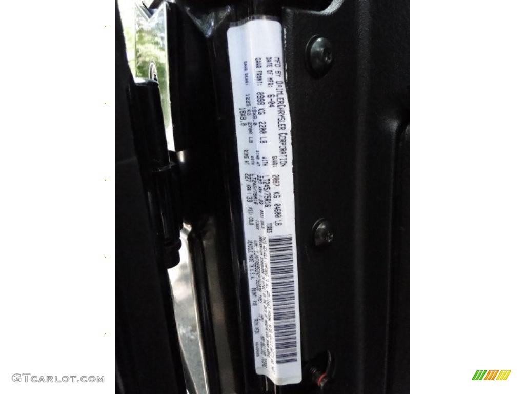 2004 Wrangler Rubicon 4x4 - Black / Dark Slate Gray photo #40