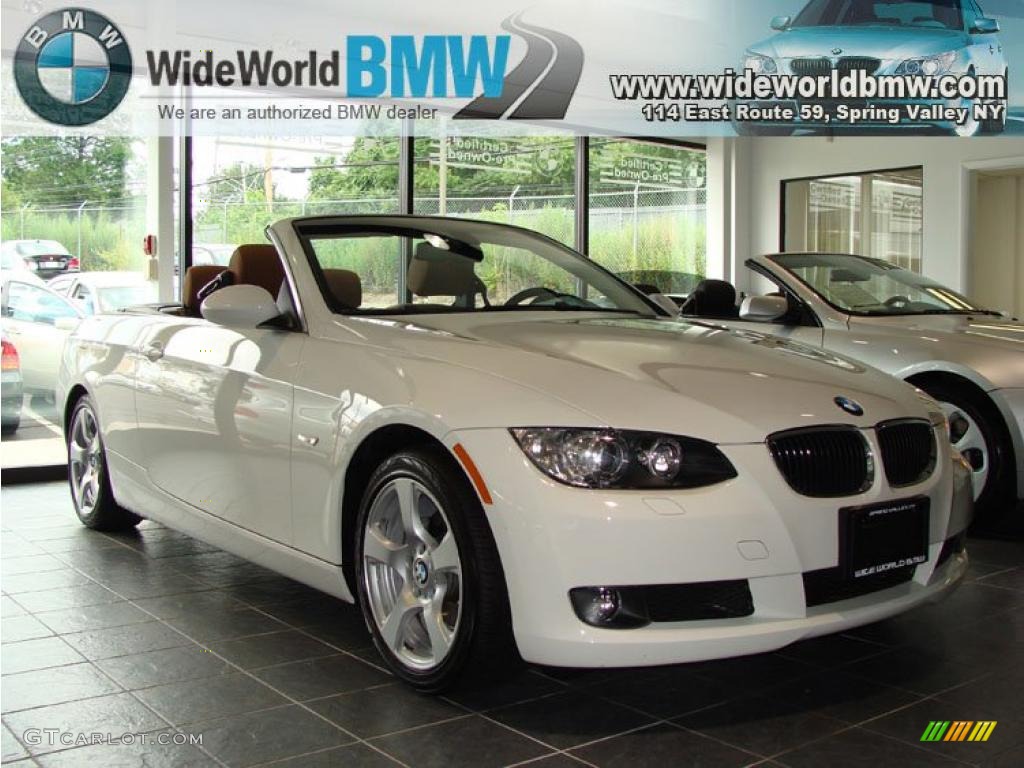 2008 3 Series 328i Convertible - Alpine White / Saddle Brown/Black photo #3