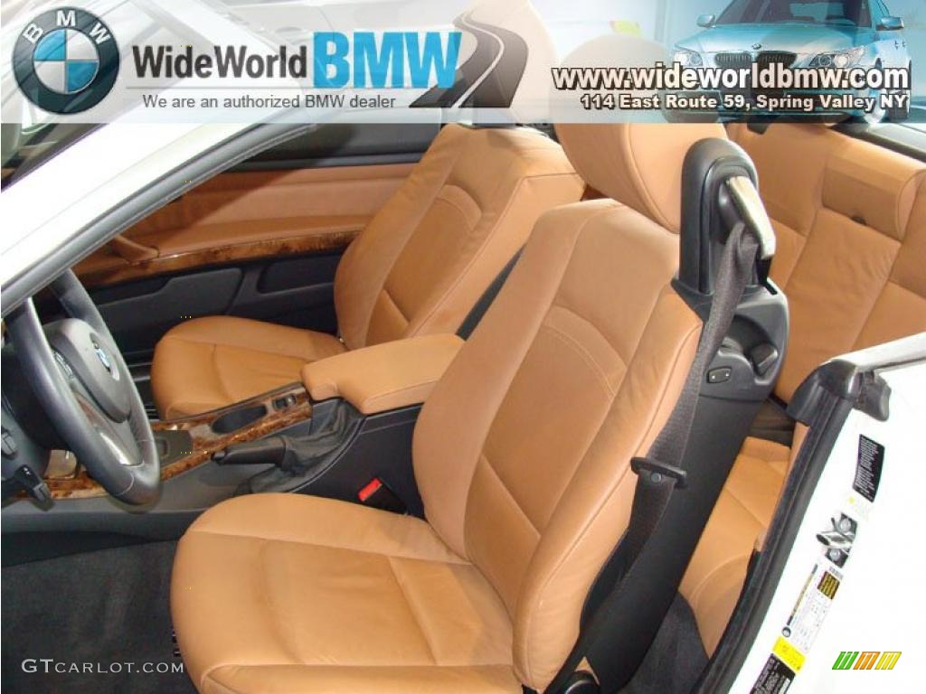 2008 3 Series 328i Convertible - Alpine White / Saddle Brown/Black photo #9