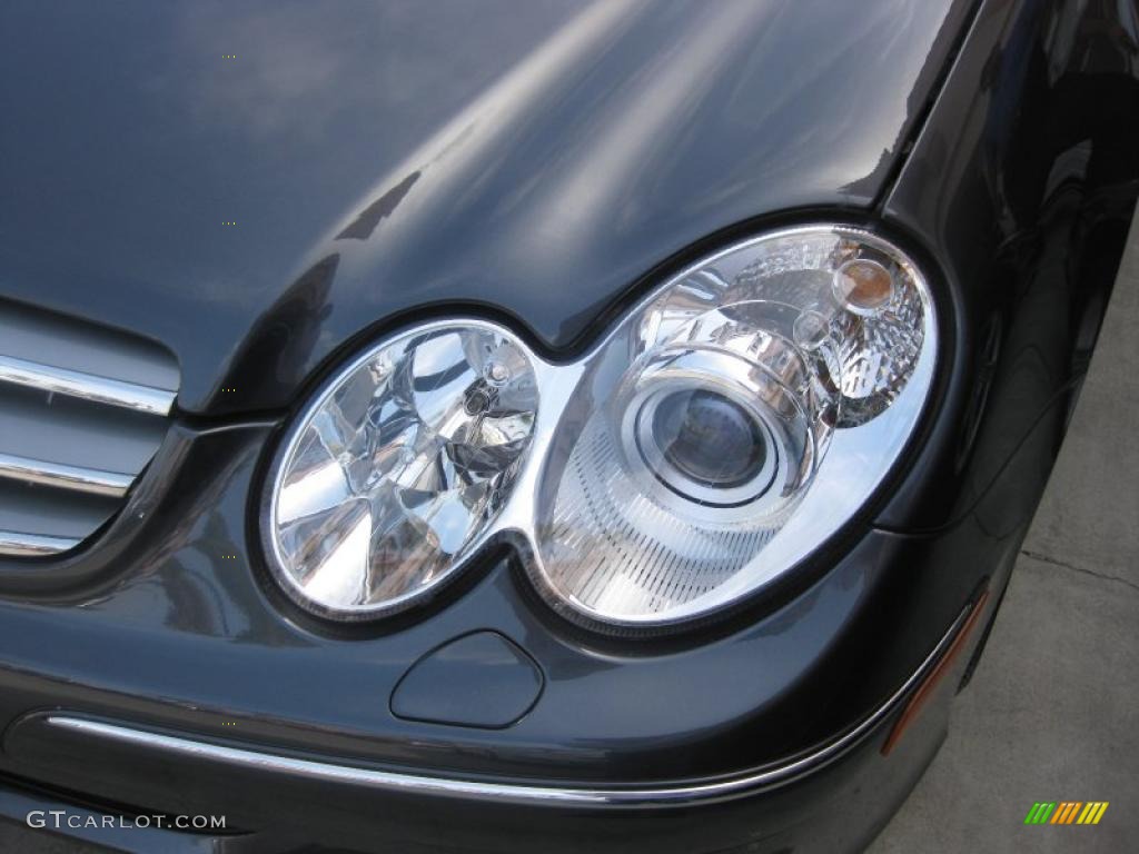 2008 CLK 350 Coupe - Steel Grey Metallic / Black photo #20
