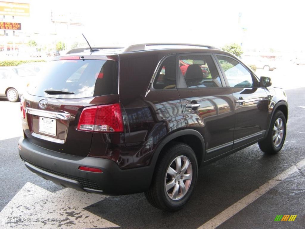 2011 Sorento LX - Dark Cherry / Black photo #5