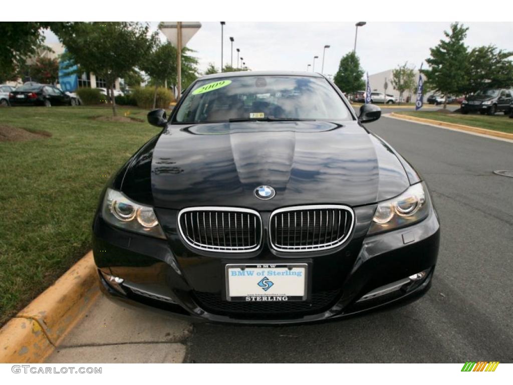 2009 3 Series 335d Sedan - Jet Black / Saddle Brown Dakota Leather photo #1