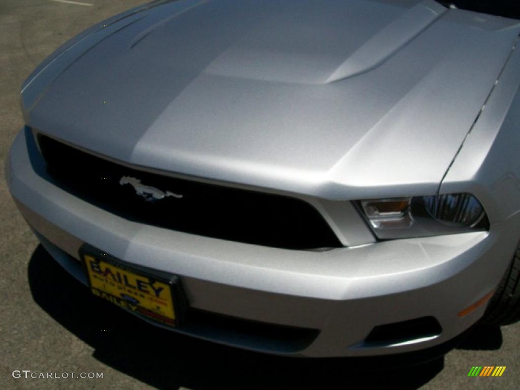 2011 Mustang V6 Coupe - Ingot Silver Metallic / Charcoal Black photo #1