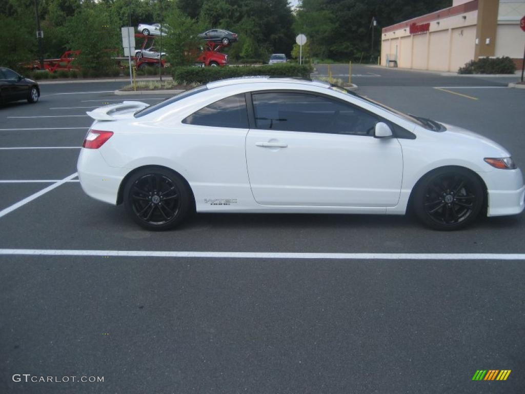 2008 Civic Si Coupe - Taffeta White / Black photo #8