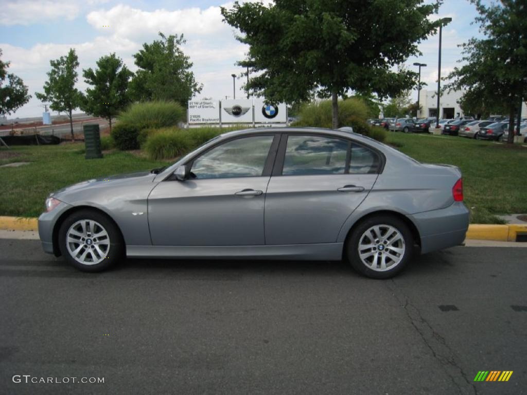 2006 3 Series 325i Sedan - Silver Grey Metallic / Grey photo #3