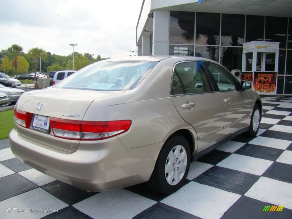 2003 Accord LX Sedan - Desert Mist Metallic / Ivory photo #7