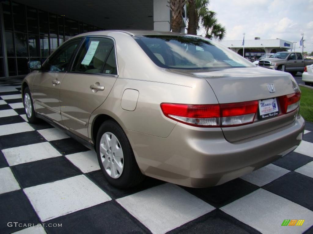 2003 Accord LX Sedan - Desert Mist Metallic / Ivory photo #9