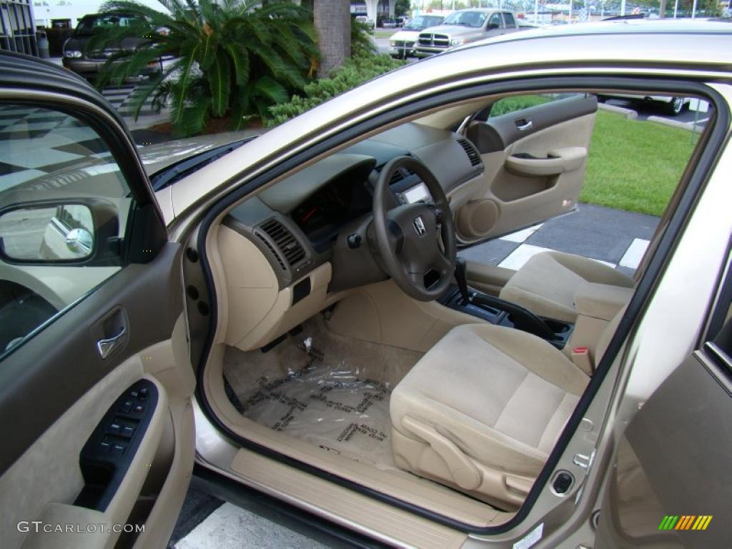 2003 Accord LX Sedan - Desert Mist Metallic / Ivory photo #10