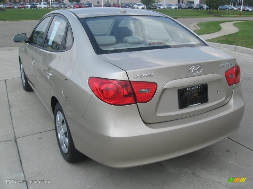 2009 Elantra GLS Sedan - Laguna Sand / Beige photo #6