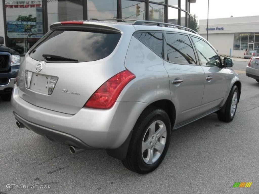 2005 Murano SL AWD - Sheer Silver Metallic / Charcoal photo #6