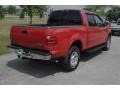 2001 Bright Red Ford F150 Lariat SuperCrew 4x4  photo #3