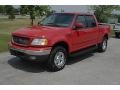 2001 Bright Red Ford F150 Lariat SuperCrew 4x4  photo #31