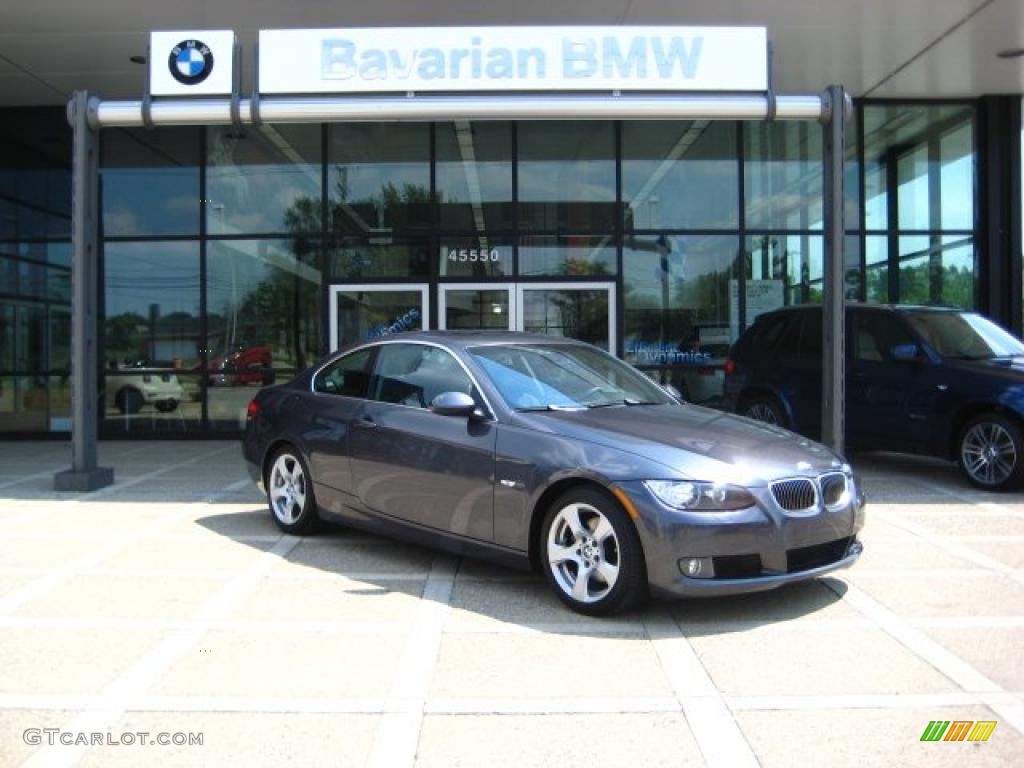 2008 3 Series 328i Coupe - Sparkling Graphite Metallic / Black photo #2