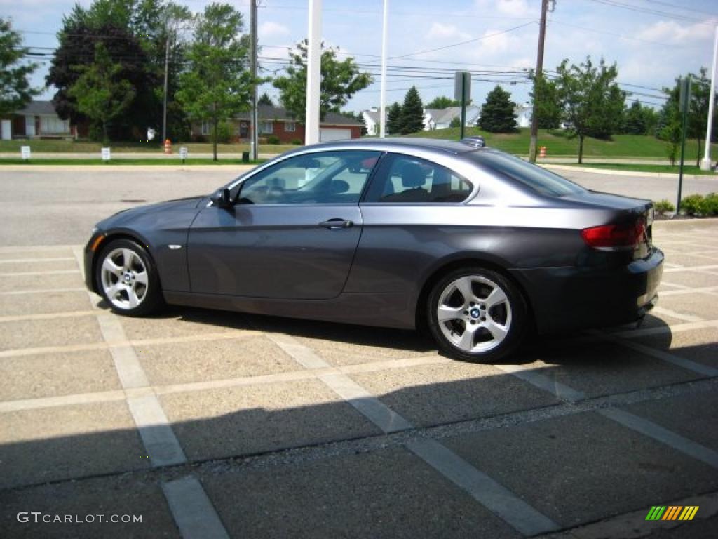 2008 3 Series 328i Coupe - Sparkling Graphite Metallic / Black photo #5