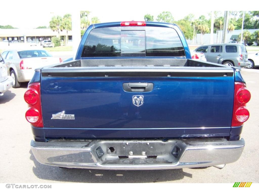 2008 Ram 1500 Big Horn Edition Quad Cab - Patriot Blue Pearl / Medium Slate Gray photo #6