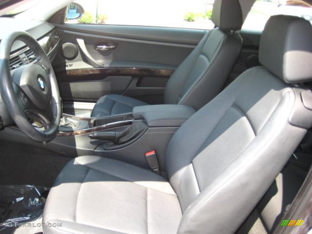 2008 3 Series 328i Coupe - Sparkling Graphite Metallic / Black photo #14
