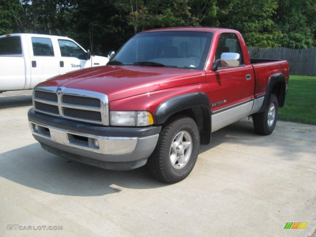 1997 Ram 1500 LT Regular Cab - Metallic Red / Mist Gray photo #1