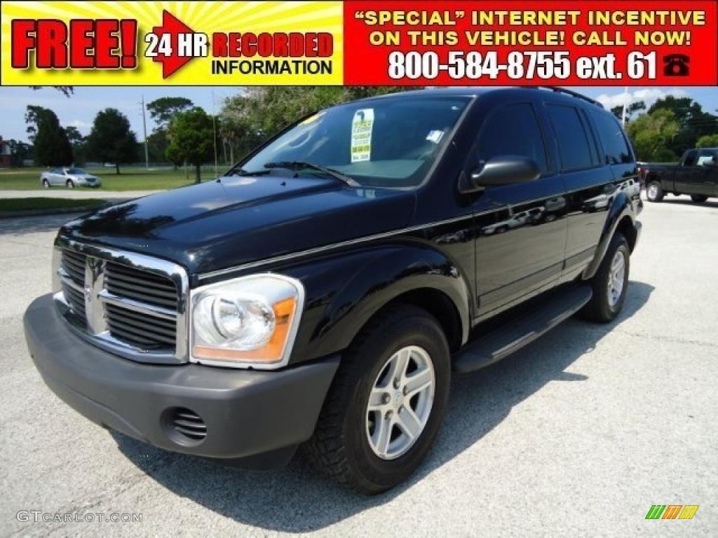 2006 Durango SXT - Black / Dark Slate Gray/Light Slate Gray photo #1