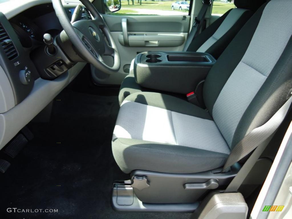 2009 Silverado 1500 LS Extended Cab - Silver Birch Metallic / Dark Titanium photo #4