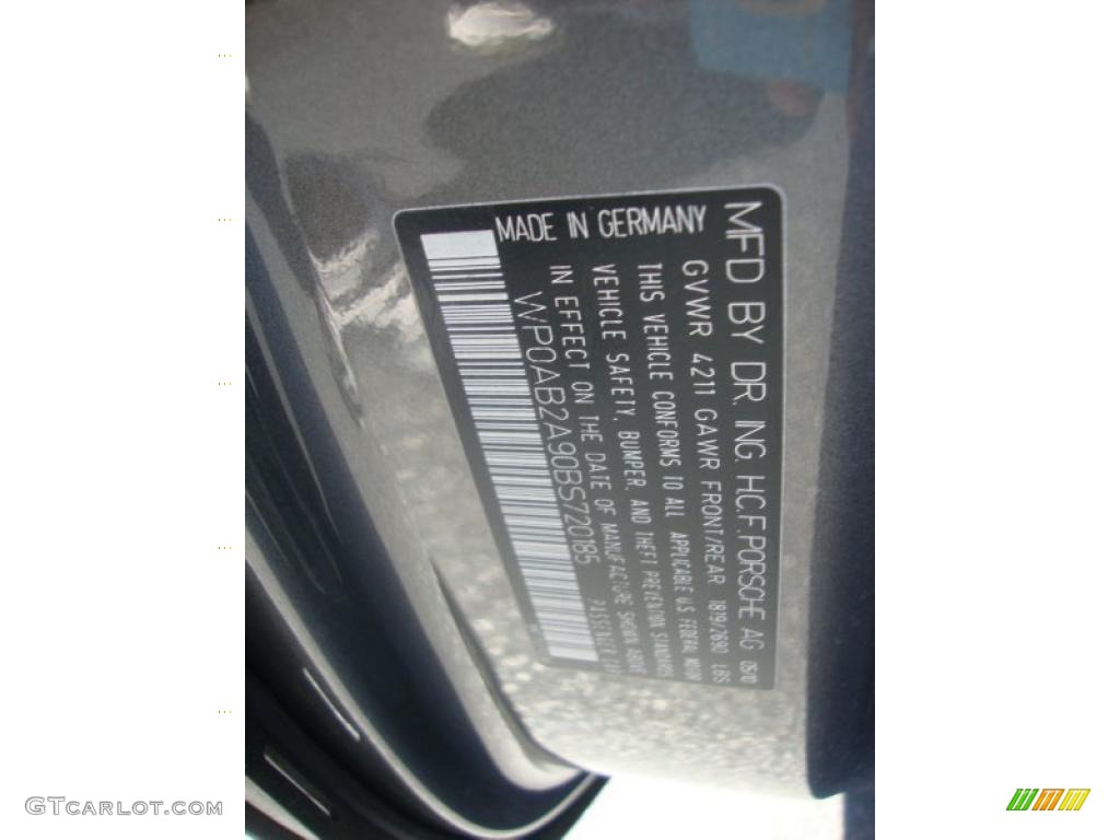 2011 911 Carrera 4S Coupe - Meteor Grey Metallic / Black photo #32