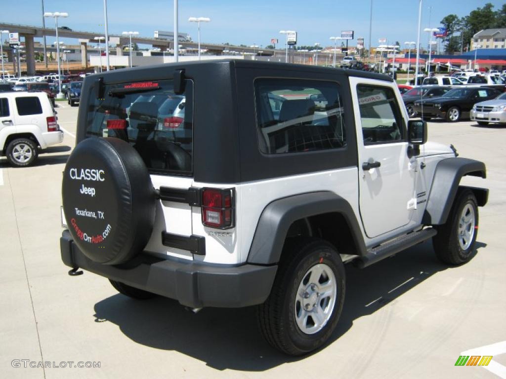 2010 Wrangler Sport 4x4 - Stone White / Dark Slate Gray/Medium Slate Gray photo #5