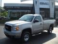 2007 Silver Birch Metallic GMC Sierra 2500HD SLE Regular Cab 4x4  photo #1