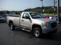 2007 Silver Birch Metallic GMC Sierra 2500HD SLE Regular Cab 4x4  photo #3