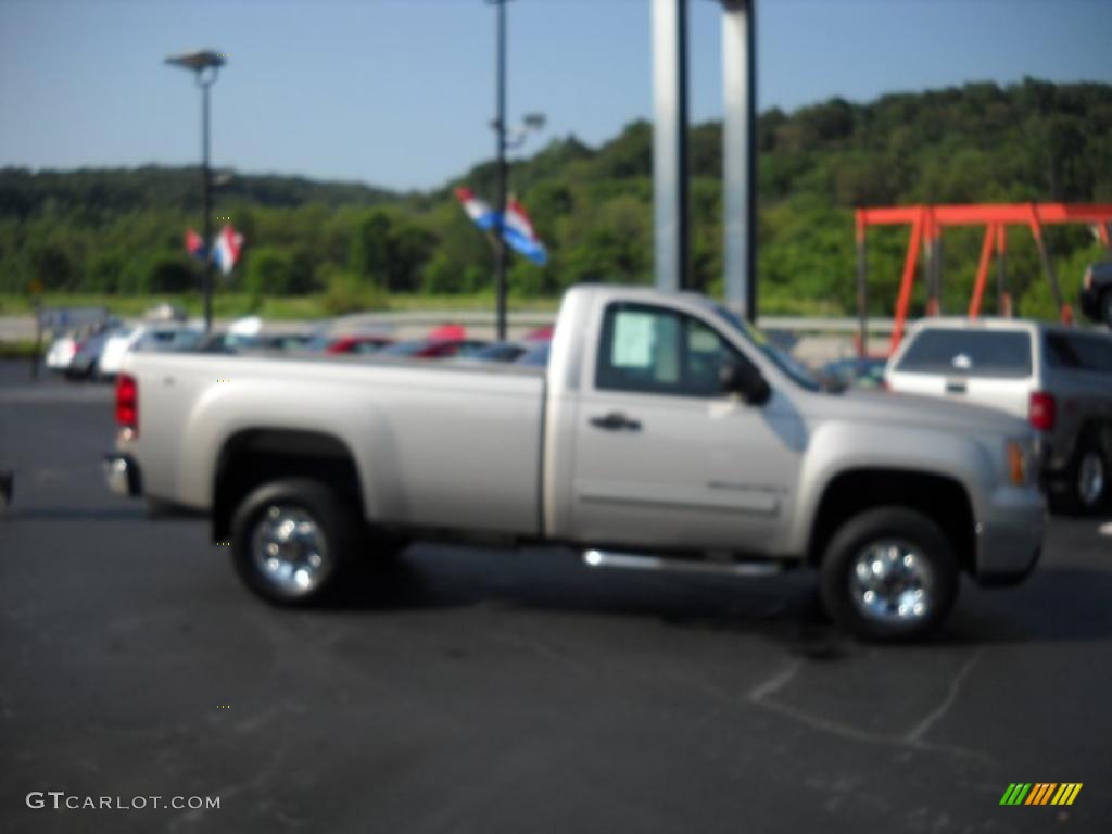 2007 Sierra 2500HD SLE Regular Cab 4x4 - Silver Birch Metallic / Dark Titanium photo #4