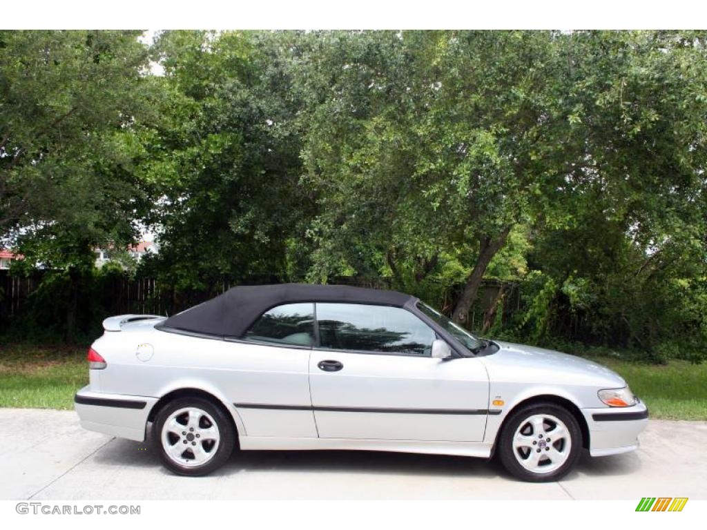 2000 9-3 SE Convertible - Silver Mica Metallic / Black Leather photo #11