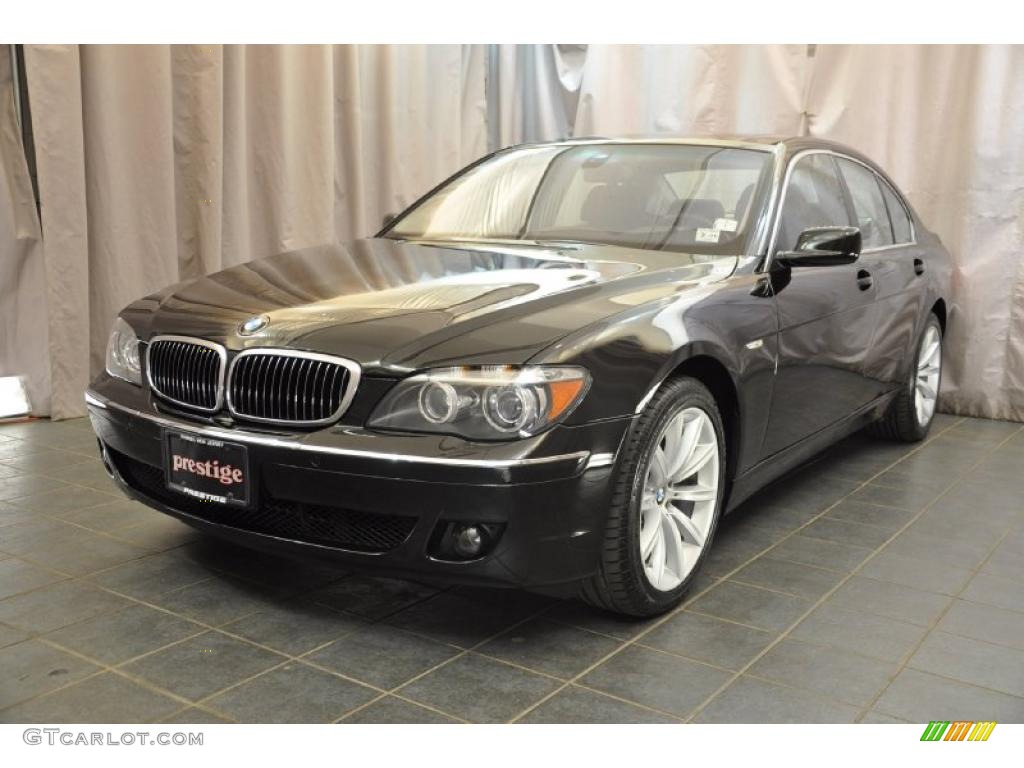 2007 7 Series 750i Sedan - Jet Black / Black photo #1
