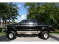 2001 Black Ford F150 Lariat SuperCrew 4x4  photo #3