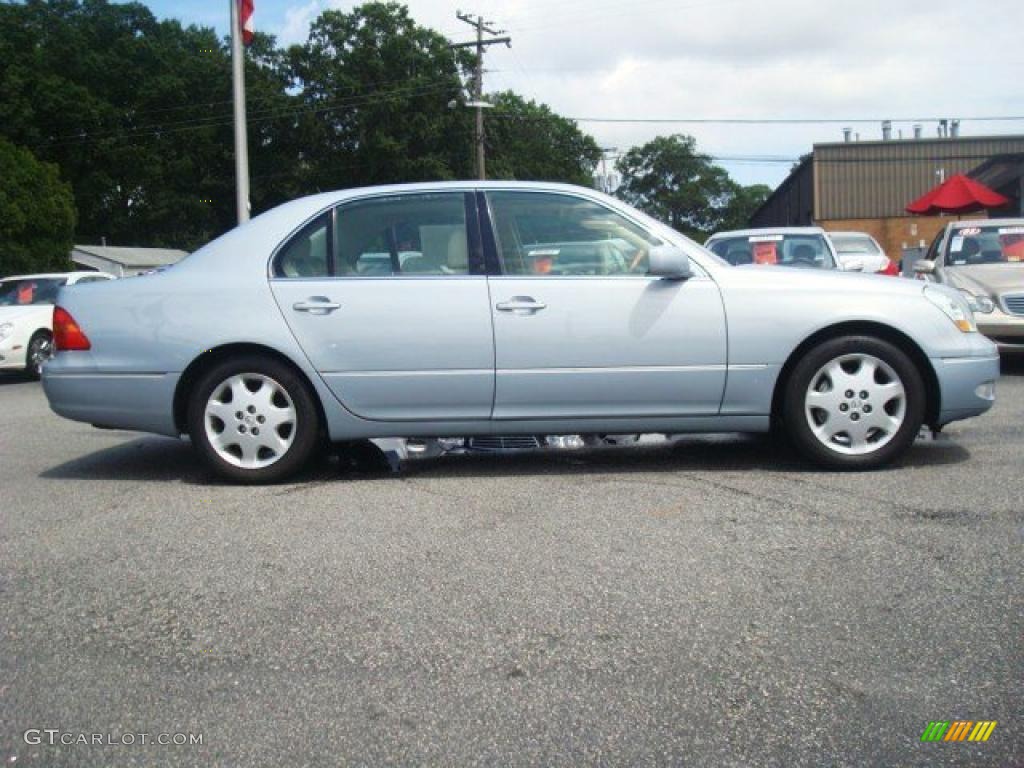 2003 LS 430 Sedan - Platinum Blue Pearl / Ivory photo #7