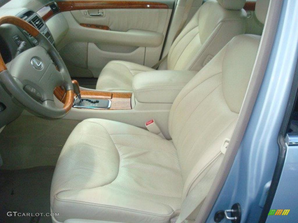 2003 LS 430 Sedan - Platinum Blue Pearl / Ivory photo #10