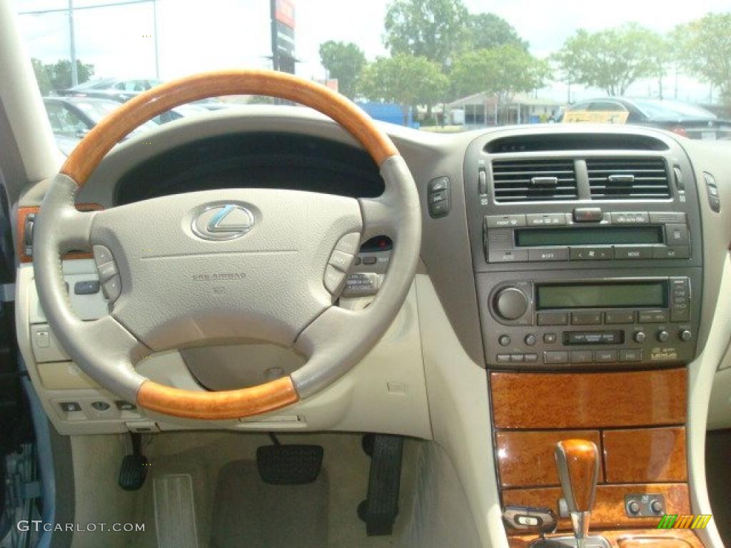 2003 LS 430 Sedan - Platinum Blue Pearl / Ivory photo #16