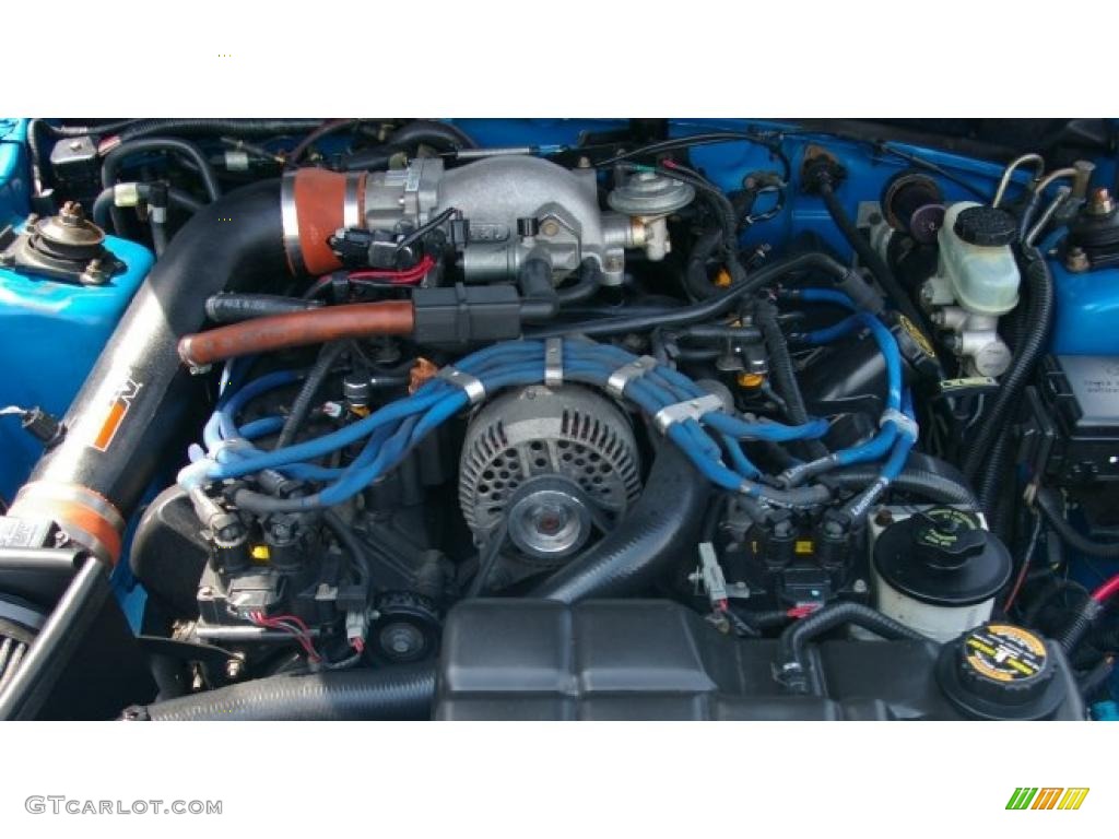 1998 Mustang GT Coupe - Bright Atlantic Blue / Black photo #14