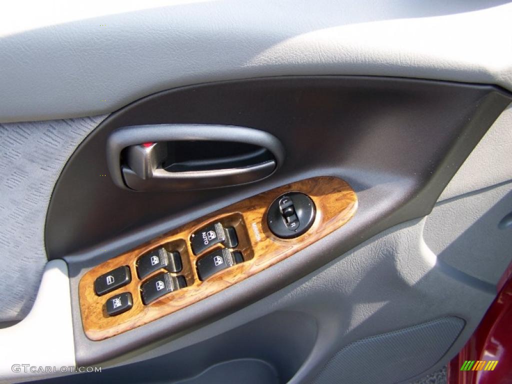 2004 Elantra GLS Sedan - Crimson Dark Red / Gray photo #8